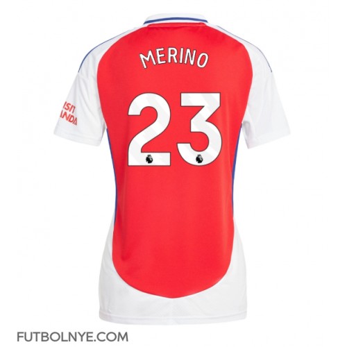 Camiseta Arsenal Mikel Merino #23 Primera Equipación para mujer 2024-25 manga corta